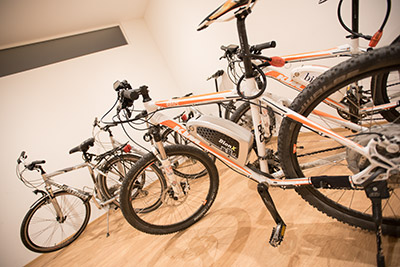 E-Bikes und Mountainbikes im Peterlinhof Kaltern